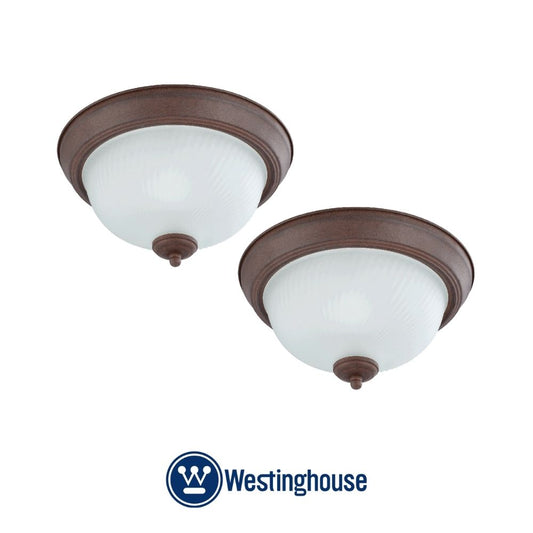 2PC LAMPARA DE TECHO SIENA 11 PULGADAS 38120 WESTINGHOUSE