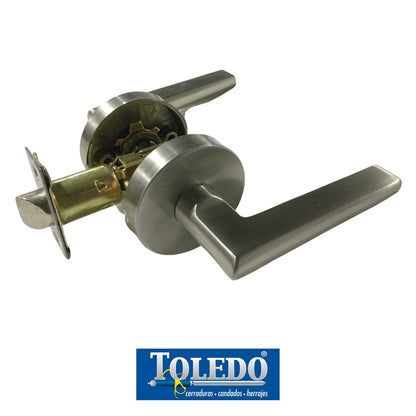 CERRADURA LEVER TARRAGONA BOTON SATIN NIQUEL V1920-TA-US15