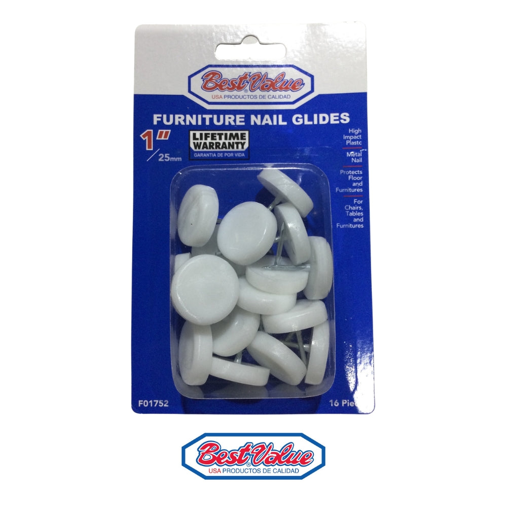 DESLIZADORES  PULGADASBEST VALUE PULGADAS 1 PULGADAS (16PCS)