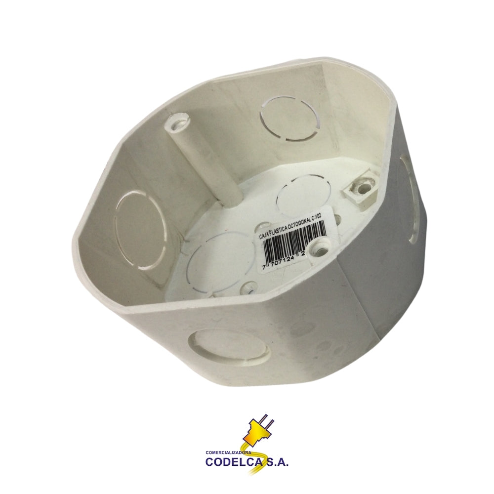 CAJILLA ELECTRICA OCTAGONAL DE PVC 4 IN