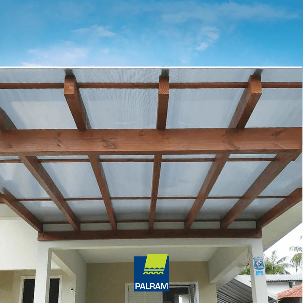 LAMINA DE POLICARBONATO ALVEOLAR 1.22M X 3.05M X 6MM (4 PIES X 10 PIES X 6MM) BLANCO OPAL PALRAM