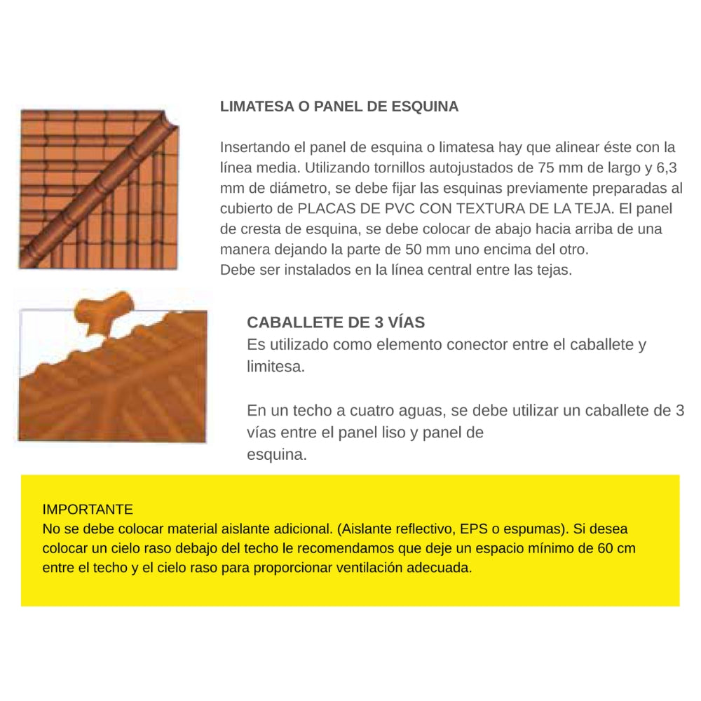 TECHO UPVC COLOR TERRA TK(1040 X 2409 X 3.0mm)