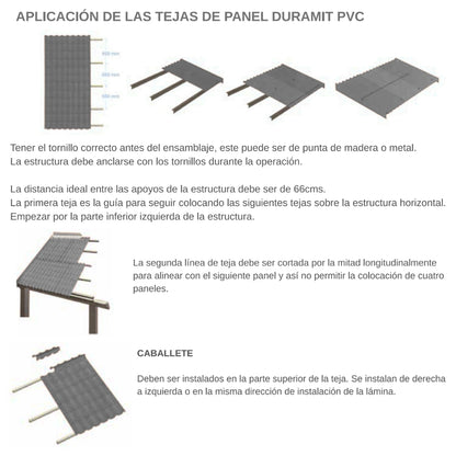 TECHO UPVC COLOR ANTRACIT TK(1040 X 3066 X 3.0mm)