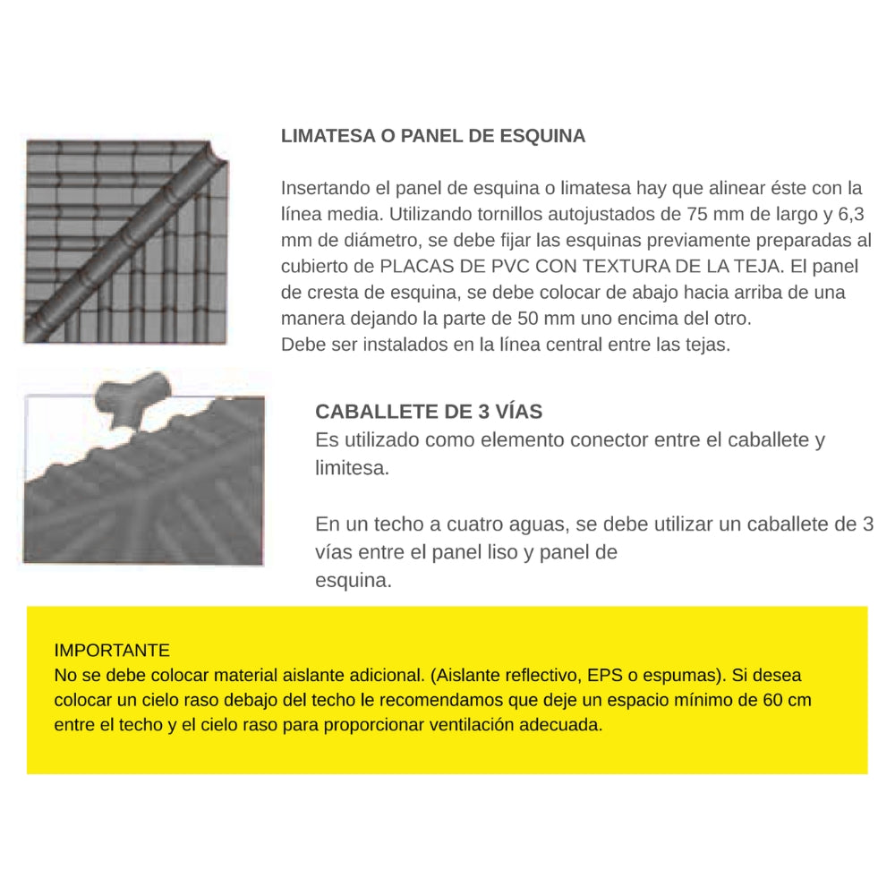 TECHO UPVC COLOR ANTRACIT TK(1040 X 3066 X 3.0mm)