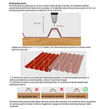 TECHO FIBERGLASS REFORZADO CON UPVC COLOR TERRA (940MM X 5.8MT X 2.01MM)