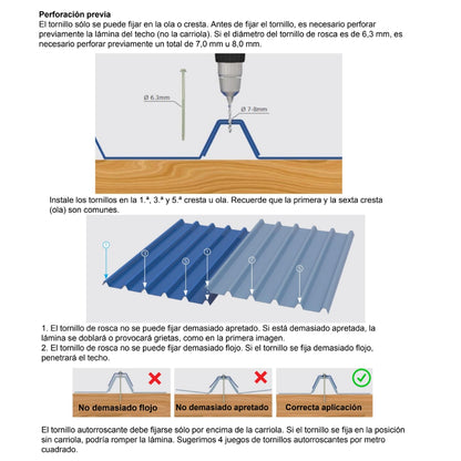 TECHO FIBERGLASS REFORZADO CON UPVC COLOR AZUL (940MM X 5.8MT X 2.01MM)