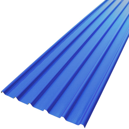 TECHO FIBERGLASS REFORZADO CON UPVC COLOR AZUL (940MM X 5.8MT X 2.01MM)