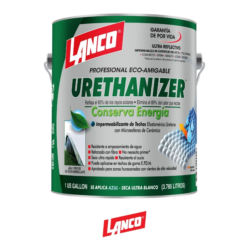 PINTURA IMPERMEABILIZANTE PARA TECHO URETHANIZER GALON RC994-4 LANCO