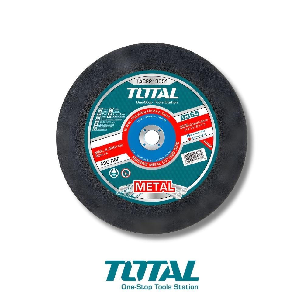 DISCO DE CORTE PARA METAL 14 IN X 1/8 IN X 1 IN PLANO TOTAL TAC2213551