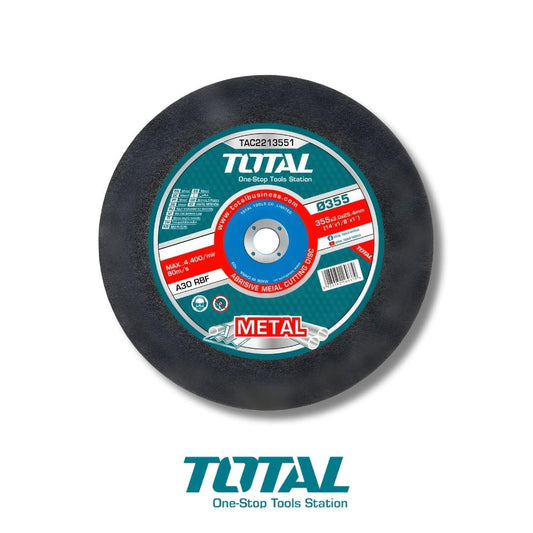 DISCO DE CORTE PARA METAL 14 IN X 1/8 IN X 1 IN PLANO TOTAL TAC2213551