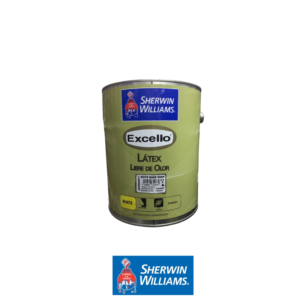 PINTURA LATEX LIBRE DE OLORMATE BASE DEEP EXCELLO GL A23WSA53-1 SHERWIN WILLIAMS