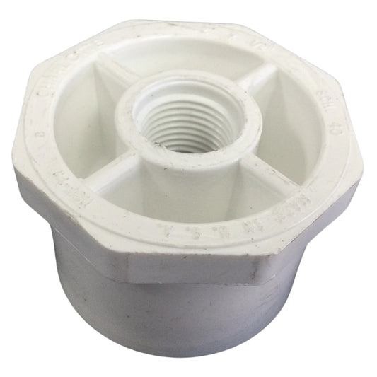 REDUCCION PVC 2 PULGADAS X 1/2 PULGADAS CON ROSCA SCH-40