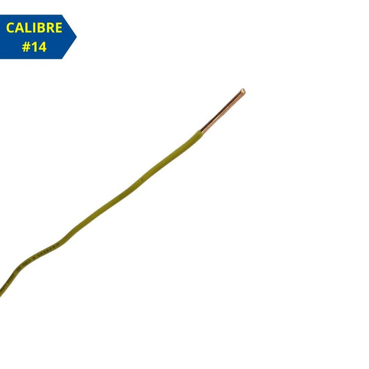ALAMBRE THHN #14 AWG AMARILLO