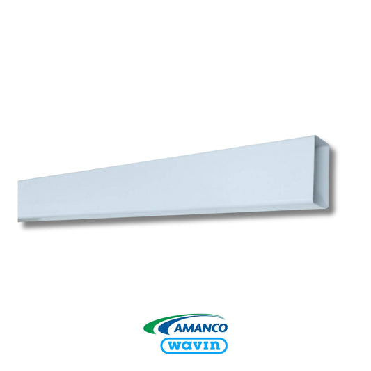 TUBO BAJANTE RECTANGULAR PARA CANAL PVC 3M C/C