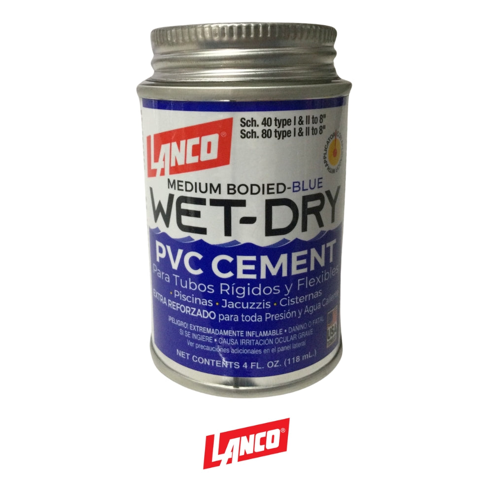 CEMENTO PVC WET DRY 4 ONZAS SM248-8 LANCO