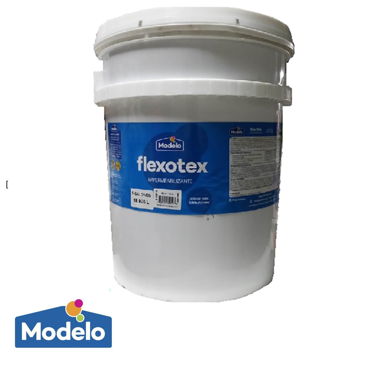 PINTURA IMPERMEABILIZANTE FLEXOTEX BLANCO 5GL 11800-0000-05 MODELO