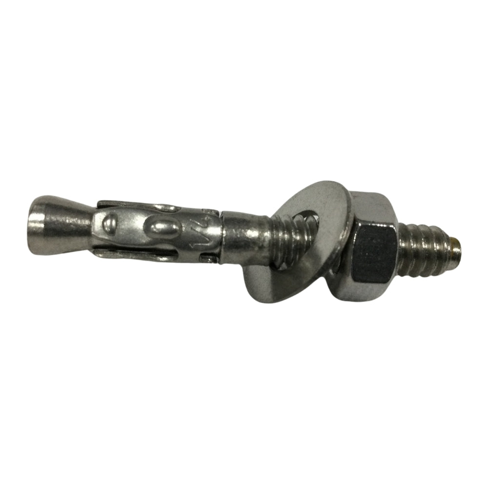 PERNO DE EXPANSION ANCLAJE DE CUÑA  ACERO INOXIDABLE 1/4 x 1-3/4