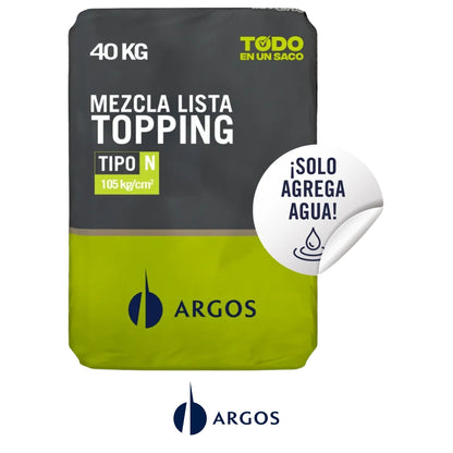MEZCLA LISTA TOPPING 40KG ARGOS