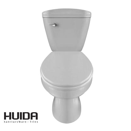 INODORO DOS PIEZAS ELONGADO COLOR GRIS HUIDA