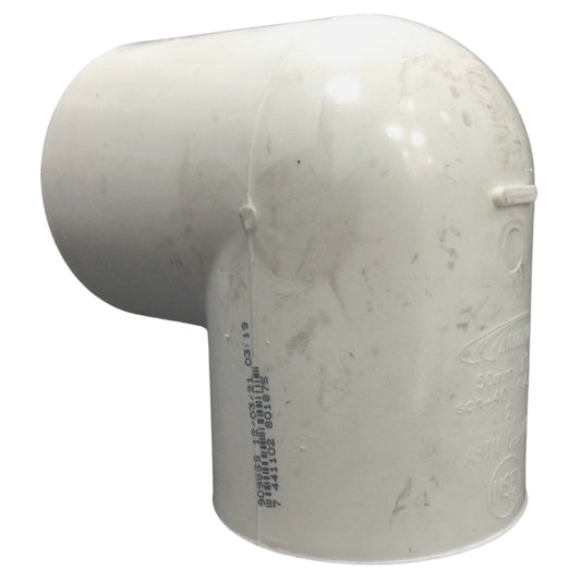 CODO 90° PVC 50MM-2 PULGADAS PRESION SCH-40 C/C