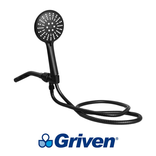 REGADERA DE BAÑO NEGRA GRIVEN GV-SHB-6