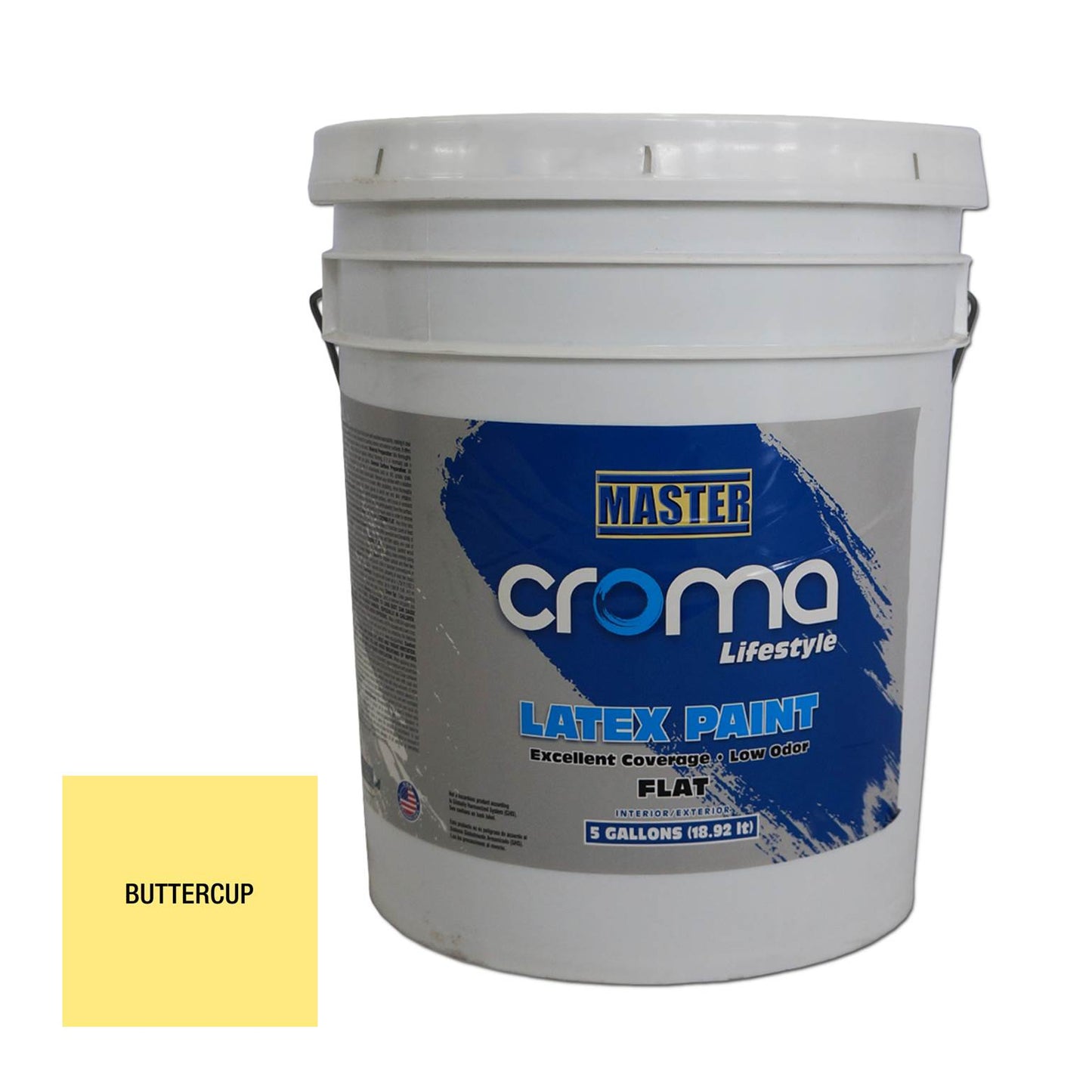 CROMA LATEX FLAT - BUTTERCUP 5GL PCR1213
