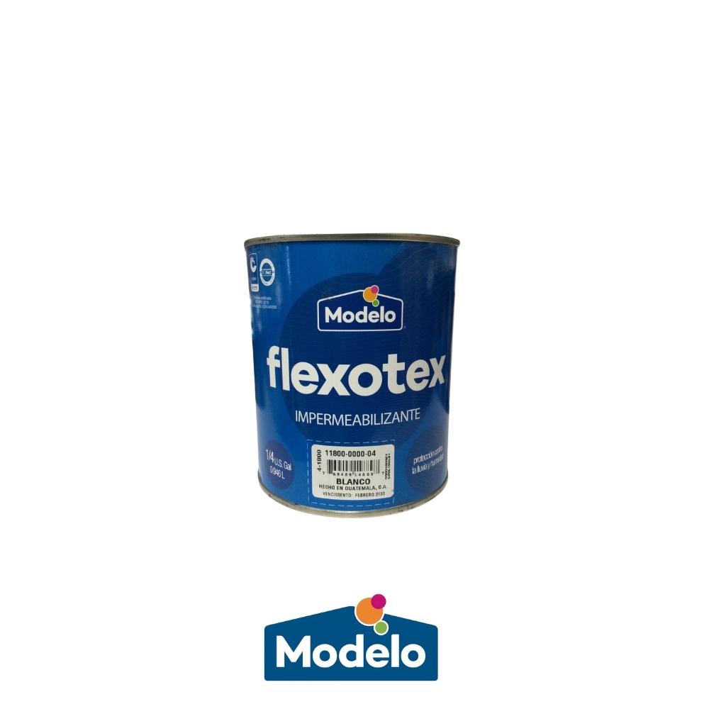 PINTURA IMPERMEABILIZANTE FLEXOTEX BLANCO 1/4 11800-0000-04 MODELO