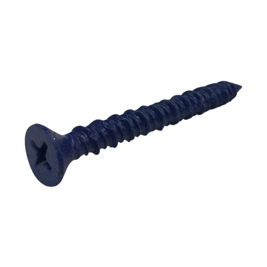TORNILLO AZUL-RUSPERT PARA CONCRETO CAB PLANA PHILLIPS 3/16 PULGADAS x 1-3/4 PULGADAS
