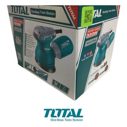 LIJADORA ORBITAL CIRCULAR ROTATIVA DE 5 PULGADAS 1300 RPM 320 W 110-120 V TOTAL UTF2131256