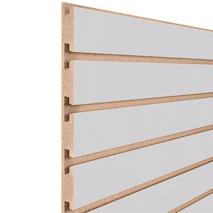 SLATWALL 2440X1220X18 MM (4 X 8 PIES) BLANCO ARAUCO