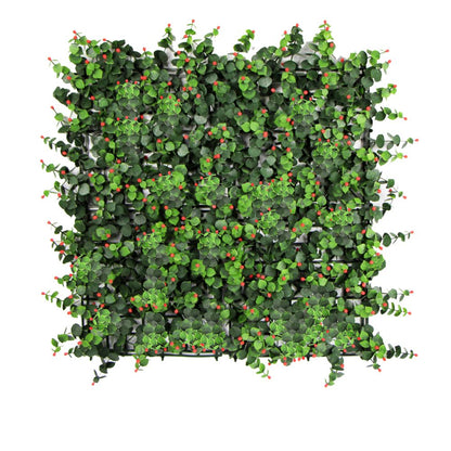 FOLLAJE ARTIFICIAL PARA PARED 50X50CM KISSING LEAVES A011-RED