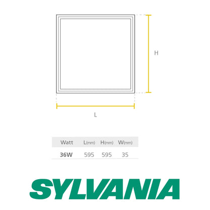LAMPARA LED 2X2 36W SYLVANIA