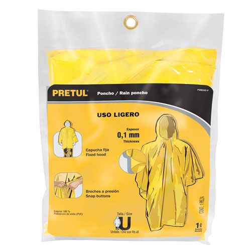 CAPOTE PONCHO DE  PVC PRETUL