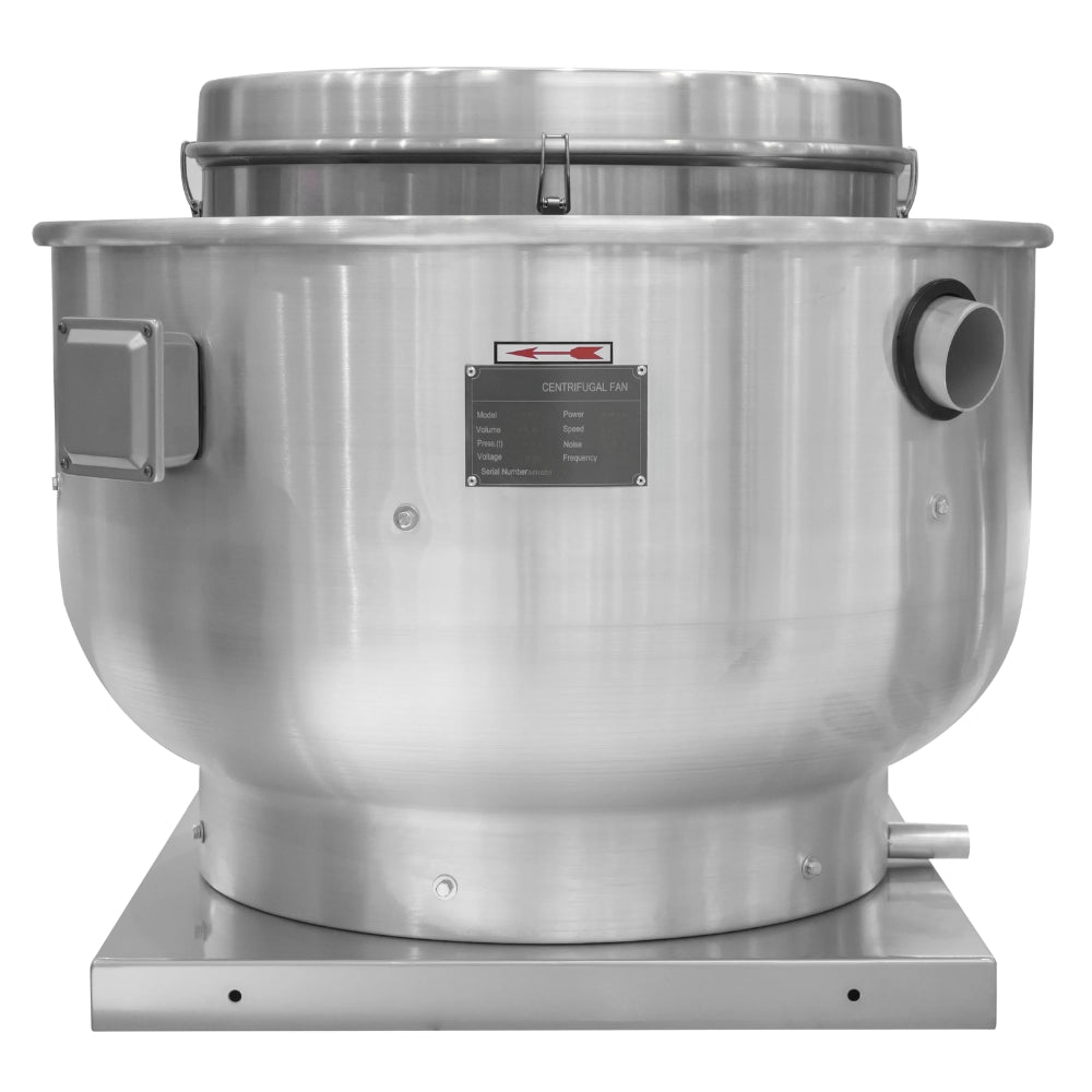 EXTRACTOR CENTRIFUGO DE DESCARGA VERTICAL PARA CAMPANA RCF-400 SIN MOTOR