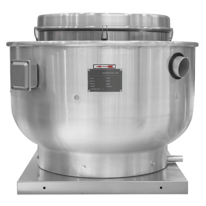 EXTRACTOR CENTRIFUGO DE DESCARGA VERTICAL PARA CAMPANA RCF-400 SIN MOTOR