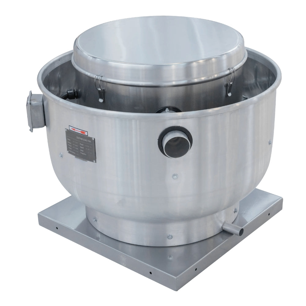 EXTRACTOR CENTRIFUGO DE DESCARGA VERTICAL PARA CAMPANA RCF-400 SIN MOTOR