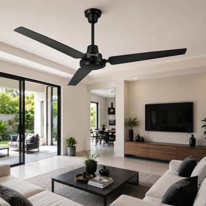VENTILADOR DE TECHO DE 56 PULGADAS NEGRO STANLEY