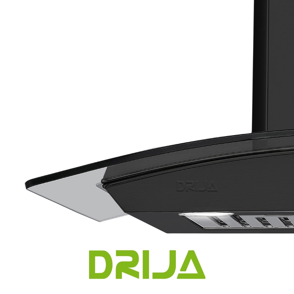 EXTRACTOR DE GRASA DRIJA  TIPO CAMPANA 76 CM NEGRO MATE  (GALAXY 76 BLACK)