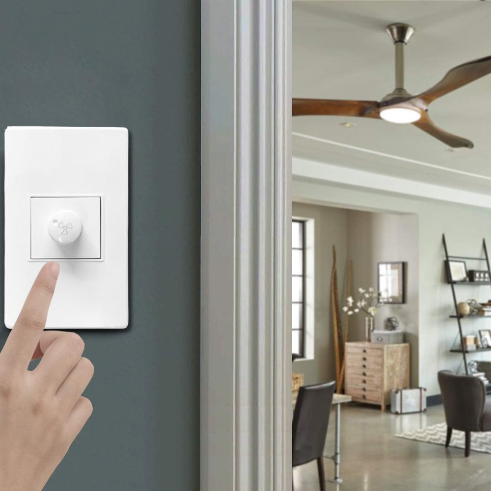 DIMMER DE VENTILADOR BLANCO CON TAPA 500W ASPEN