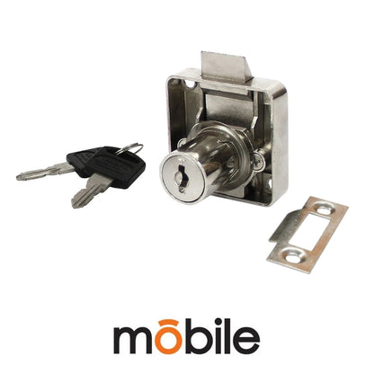 CERRADURA DE MUEBLE CIERRE AUTOMATICO 19X22 MM