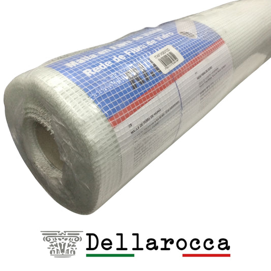 MALLA FIBRA DE VIDRIO DELLAROCCA ROLLO 50 x 1m