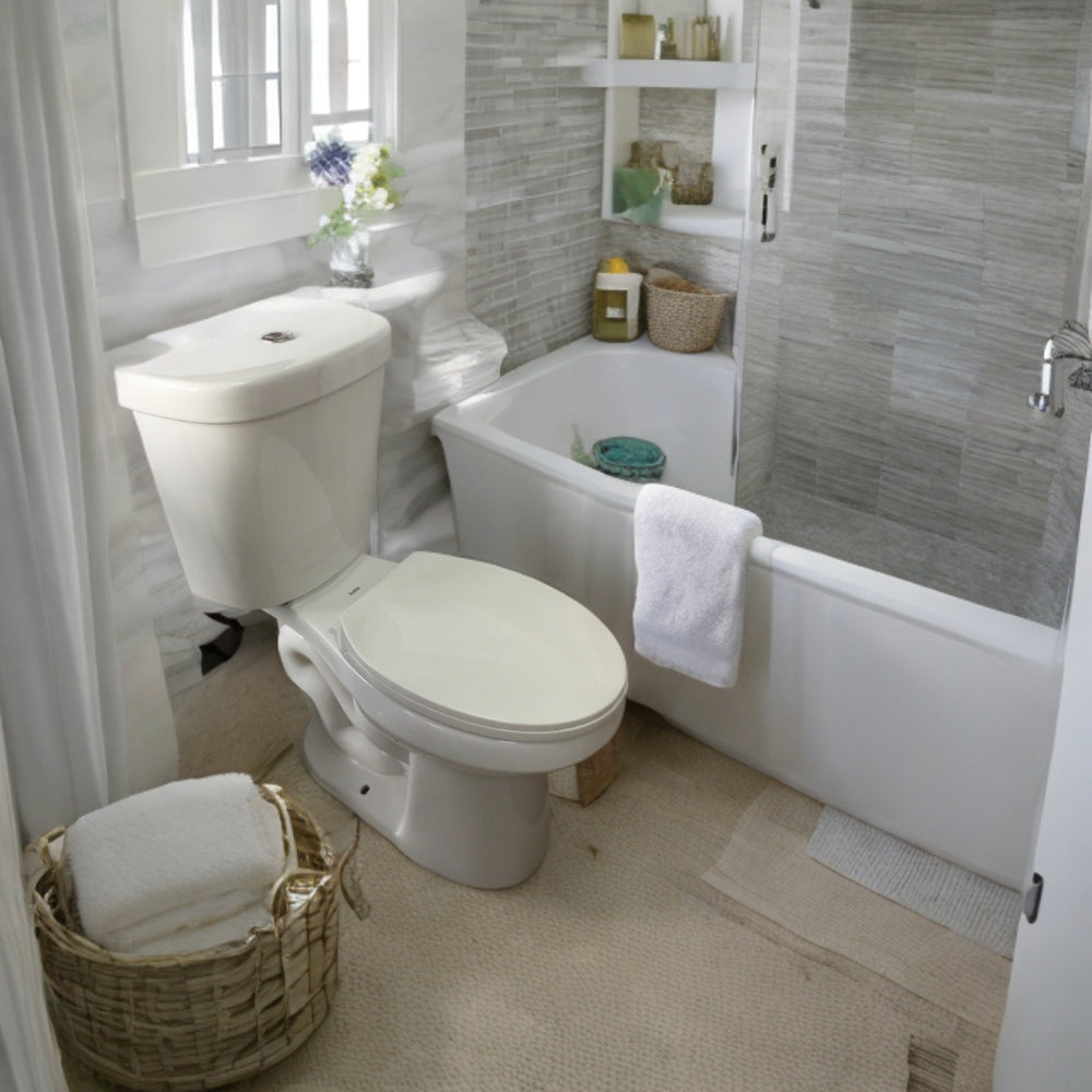 INODORO DOS PIEZAS REDONDO COLOR BLANCO BALTIC AQUARIUS SR-133A