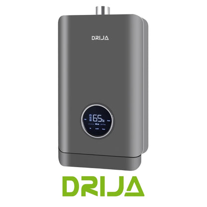 CALENTADOR DE AGUA A GAS DRIJA, 21 L, PANTALLA LED TACTIL, COLOR GRIS