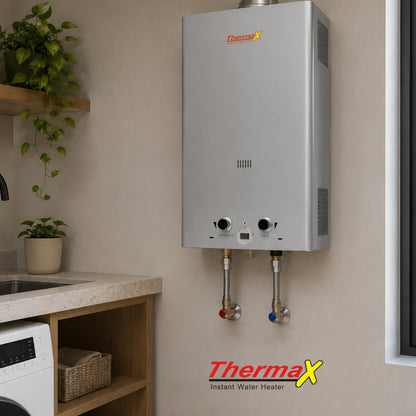 CALENTADOR DE AGUA THERMAX A GAS 14LTS AUTOM.(JSD28C) COLOR GRIS