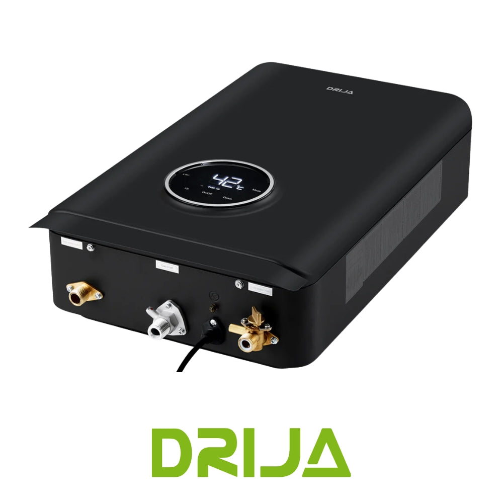 CALENTADOR DE AGUA A GAS DRIJA, 21 L, PANTALLA LED TACTIL, COLOR BLACK, CLT21 LBLACK