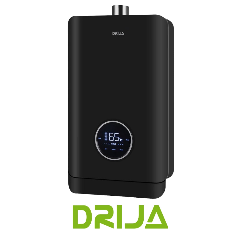 CALENTADOR DE AGUA A GAS DRIJA, 13 L, PANTALLA LED TACTIL, COLOR BLACK, CLT13L BLACK