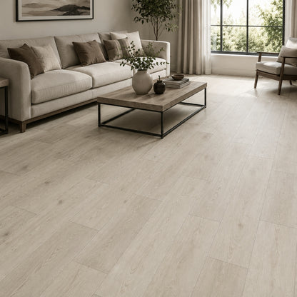 PISO LAMINADO PVC-SPC ALAMO CENIZO 18CM*122CM*4.0MM (2.1960 M2 X CAJA) SPC-JZ5005