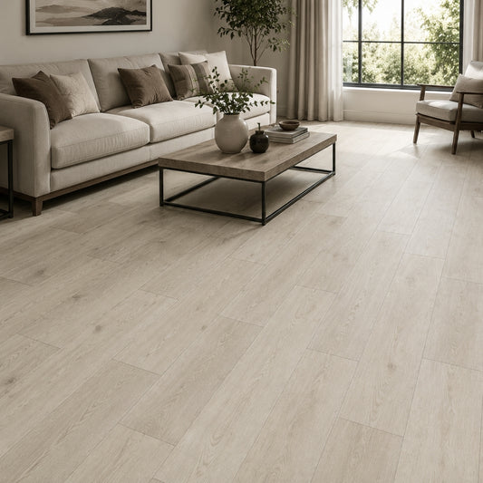 PISO LAMINADO PVC-SPC ALAMO CENIZO 18CM*122CM*4.0MM (2.1960 M2 X CAJA) SPC-JZ5005