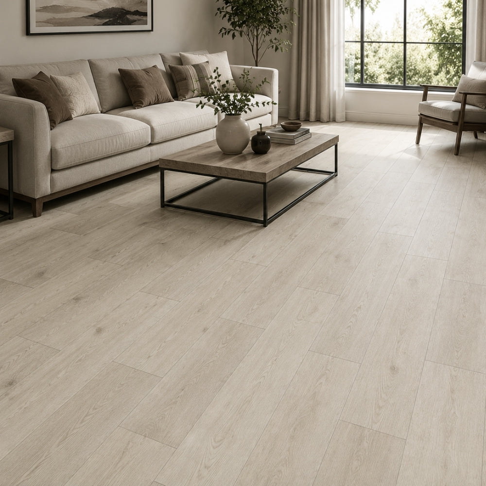 PISO LAMINADO PVC-SPC ALAMO CENIZO 18CM*122CM*4.0MM (2.1960 M2 X CAJA) SPC-JZ5005