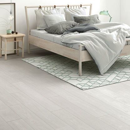 PISO FINFLOOR DURABLE EVOLVE 1331X194X8 mm ROBLE KALMAR BLANCO 2.07m2/CAJA